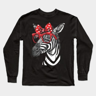 Zebra Family Feats Long Sleeve T-Shirt